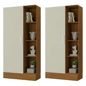 Movelaria - Combo 2 Clóset Zapatero 174X75X35 Cm Off White R15X2