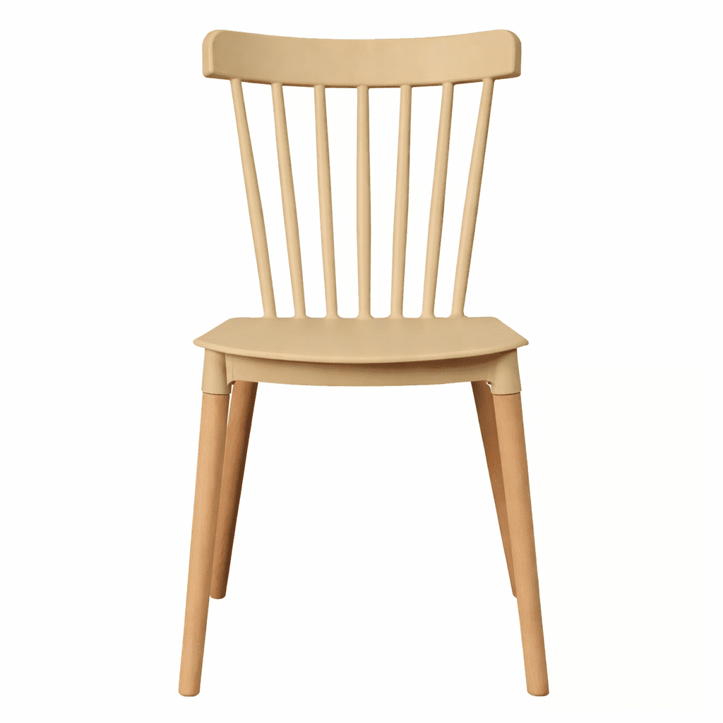 Moboi - Silla Windsor Para Comedor O Terraza Beige