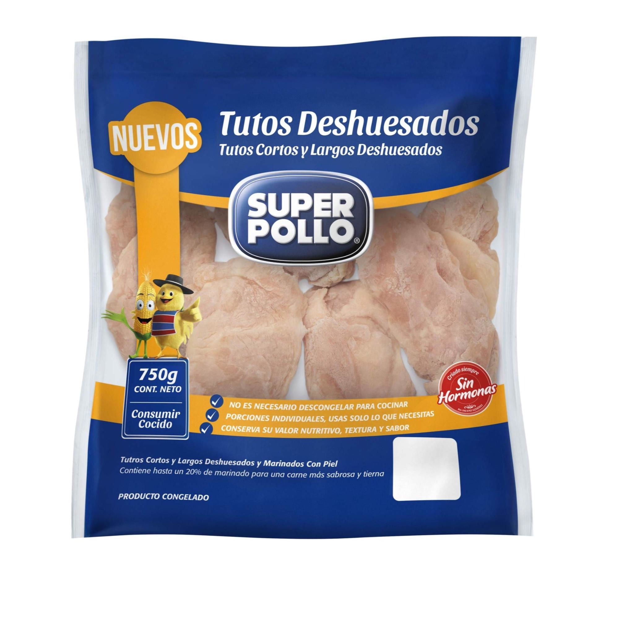 Pollo Tuto Deshuesado Congelado 750 g Super Pollo