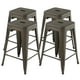 thumbnail image 1 of Taburetes de bar COSTWAY Set de 4 taburetes de metal apilables de 24 pulgadas, 1 of 3