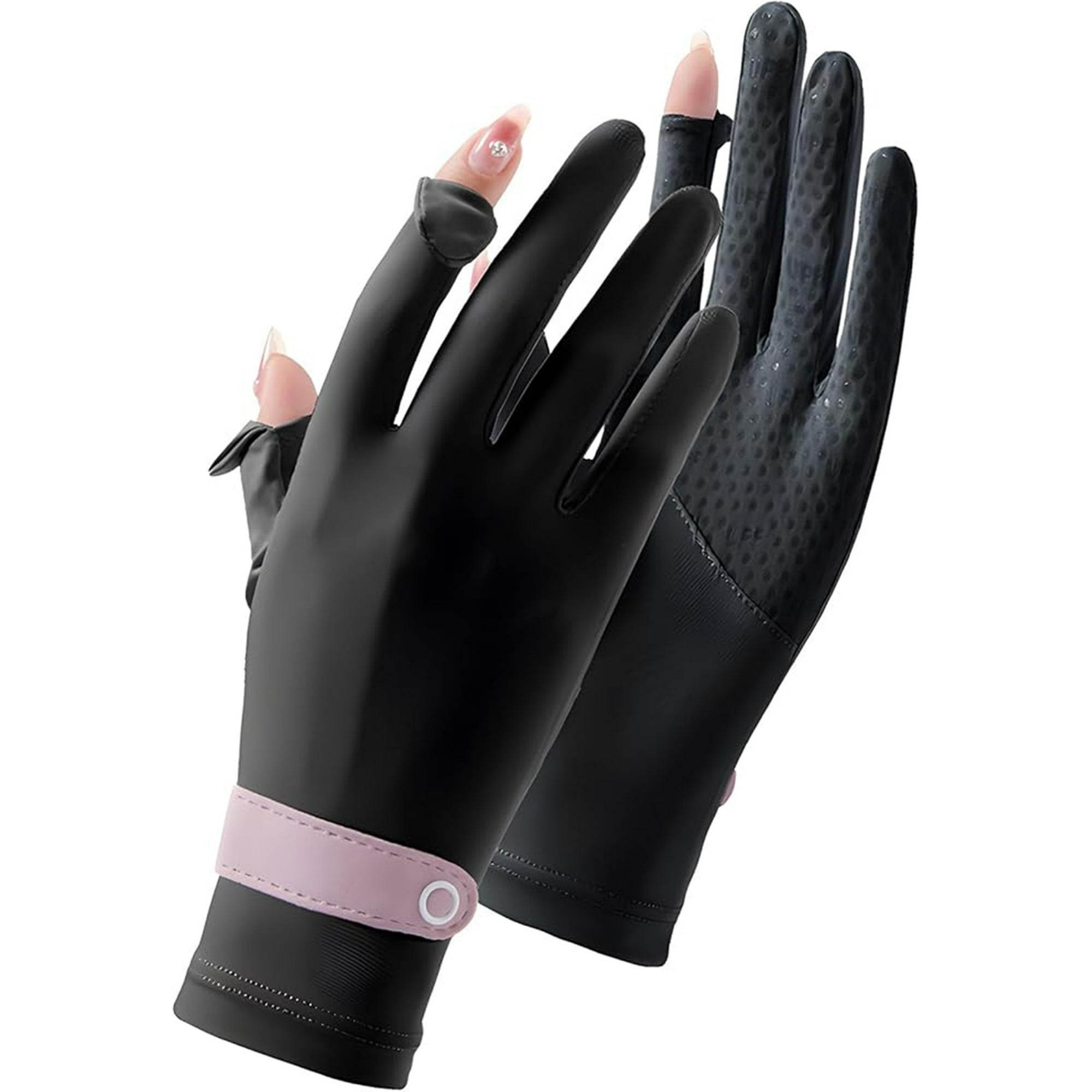Veatool - Guantes Con Protección Solar, Guantes Con Pantalla Táctil De Dedos Expuestos, Upf 50+, Guantes Deportivos Para Hombres Y Mujeres, Adecuados Para Deportes Al Aire Libre, Ciclismo, Correr, Etc