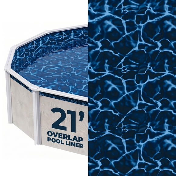 Liner para piscina Blue Wave Evening Bay redondo de 6,4 m con solape