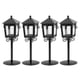 thumbnail image 1 of Candelabro De Metal De Sobremesa De 4 Piezas, Centro De Mesa De Candelabro Negro De Estilo Retro, 1 of 5
