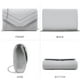 thumbnail image 3 of Bolso de noche Dasein para mujer, formal, fiesta, boda, gris, 3 of 3