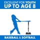thumbnail image 3 of Pelota de béisbol, sóftbol y T original de Batting Tee Tanner Youth, 3 of 9
