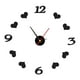 thumbnail image 5 of Reloj de pared 3D grande creativo Decoración de pared decorativa con números Reloj de pared sin marco Kit de reloj de bricolaje para decoración de Negro, 5 of 5