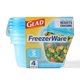 thumbnail image 1 of Recipientes para almacenamiento de alimentos Glad Gladware Freezerware 24 oz, 4 piezas, 1 of 4