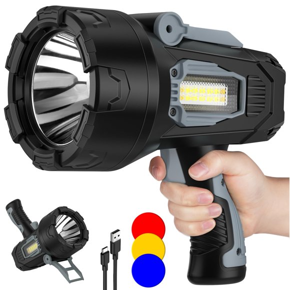 Linterna de foco recargable BEFAMALI 2.000.000 lúmenes IPX6 (USB‑C)