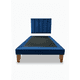 thumbnail image 1 of Cama De Plaza Lineal Azul Felpa, 1 of 3