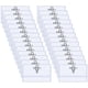 thumbnail image 1 of Paquete de 50 etiquetas de identificación, 90 x 56 mm, transparentes para ropa, con clip, para oficina, escuela y viajes., 1 of 6