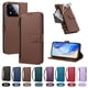 thumbnail image 4 of Funda con Billetera para [Xiaomi 17 Max] con Bolsillo Zipper y Tarjetero Marrón, 4 of 6