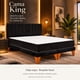 thumbnail image 3 of Cama europea Kumara King con colchón y respaldo lineal negro en felpa 180x200 cm, 3 of 7