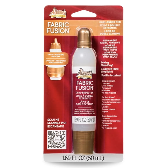 Pegamento para tela Aleene's 50 ml de punta doble, no tóxico