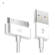 thumbnail image 2 of Cable USB compatible iphone 4 4s ipad2 3 30 pines 1 metro #2, 2 of 3