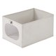 thumbnail image 1 of Cubo de Almacenamiento, Caja de Tela con Fondo para Estantes de Armario, 1 Paquete de Cesta de Almacenamiento Plegable para Organizar Ropa, Libros Gris Claro 14.2*9.8*7.9in, 1 of 6