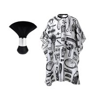 Magideal - Capa De Peluquero De Salón, Capa De Corte De Pelo, Chal Para Teñir El Cabello, Capa De Peluquero De Afeitado, Capa De Maquillaje Para Niñas, Niños, , Gris