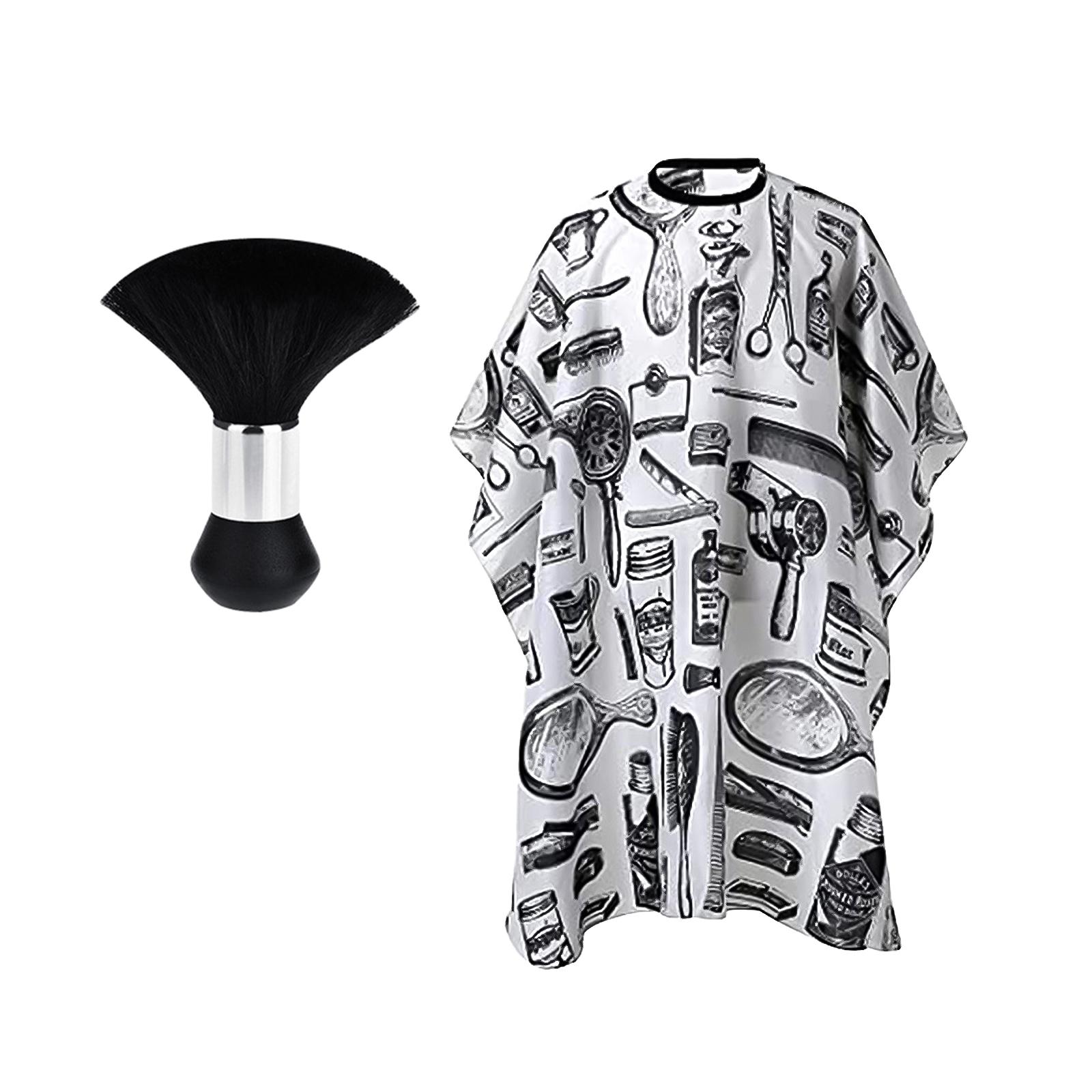 Magideal - Capa De Peluquero De Salón, Capa De Corte De Pelo, Chal Para Teñir El Cabello, Capa De Peluquero De Afeitado, Capa De Maquillaje Para Niñas, Niños, , Gris