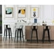 thumbnail image 3 of Pack 4 Taburetes de Bar Tolix Negro 77 cm (madera Oscura)| Bar| Cocina, 3 of 9