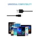 thumbnail image 5 of Cable micro USB MYFON de carga rápida, paquete de 2 unidades, 1,8 m, para Android, 5 of 7