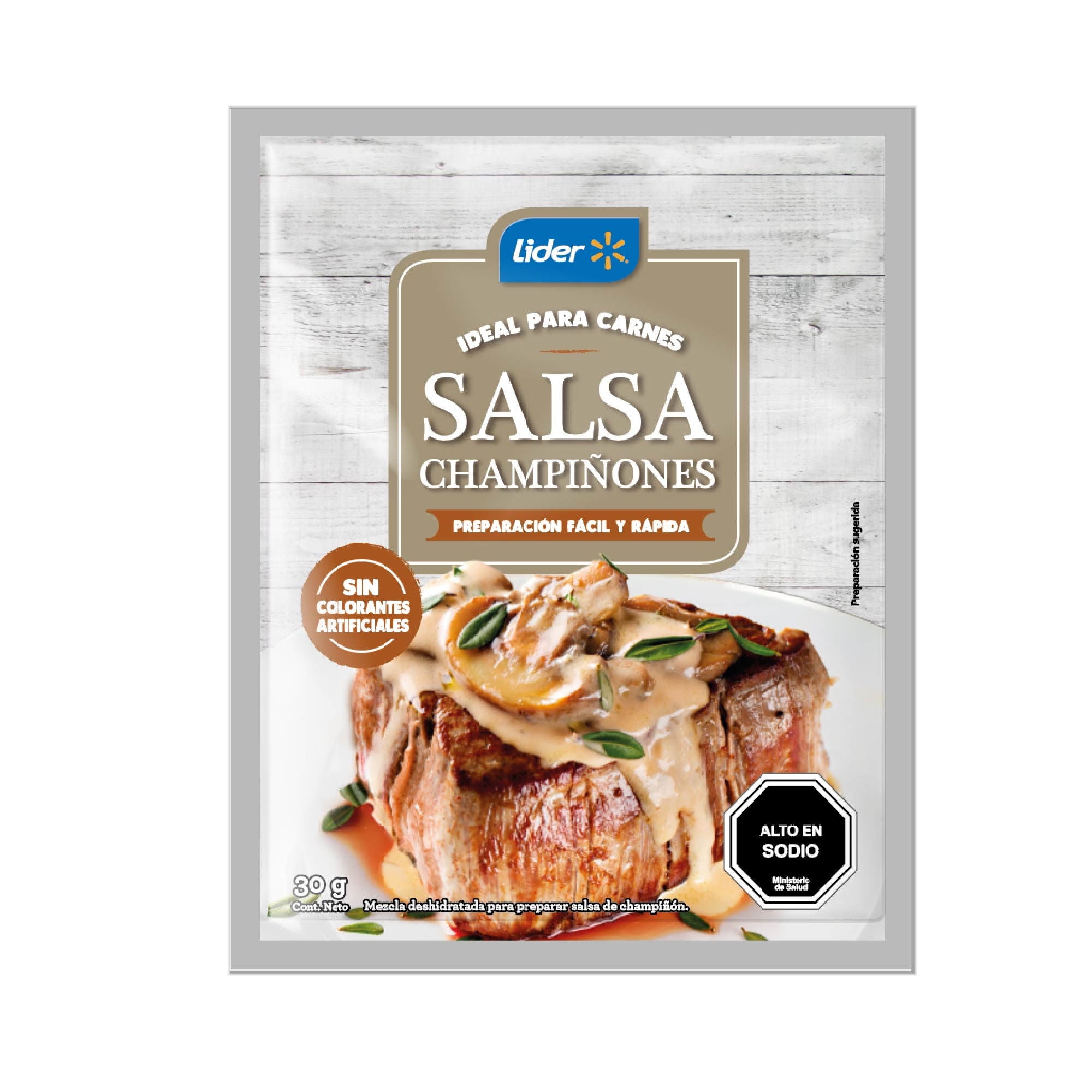 Salsa Champiñones (4 Porciones) Sobre 30 g Lider