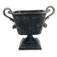 Magideal - Contenedor De Maceta De Hierro De 18 Cm De Alto Para Sala De Estar, Cafetería, Bar, Decoración Interior O Exterior Del Hotel Accesorio Duradero Con , Negro