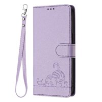 Funda Tipo Cartera Foxdock Para Motorola Moto G Stylus 2023 5G Con Soporte, Ranuras, Rfid, Diseño De Gato