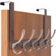 thumbnail image 1 of Colgador de puerta SKOLOO para colocar sobre la puerta, retro, rojo, con 5 ganchos, 1 of 6