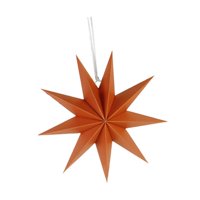 Magideal - Estrella De Papel 3D Colgante De Decoración De La Casa De Inauguración De Regalos Para Colgar Adorno Colgante Estrella Para Celebración Dormitorio De Naranja