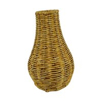 Magideal - Florero Rattan Cesta Florero Florero De Mimbre Hecho A Mano Cesta Retro Para Decoración De Jardín Soporte Para Flores Secas Función Artesanal Adecuado 17 Cm X 26 Cm X 75 Cm