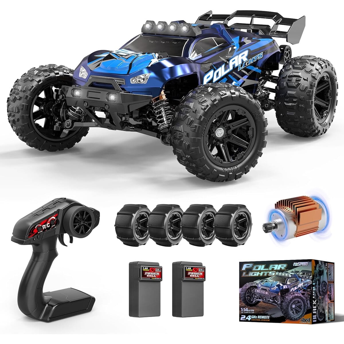 Auto Rc Woquma Hs14322 114 4wd 40kmh Todo Terreno