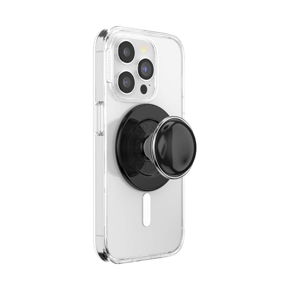 Agarre para teléfono PopSockets para MagSafe con soporte BonBon Black