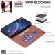 thumbnail image 3 of Funda Cartera con Bloqueo RFID para Motorola Moto G45 5G con Ranuras y Soporte Marrón, 3 of 5