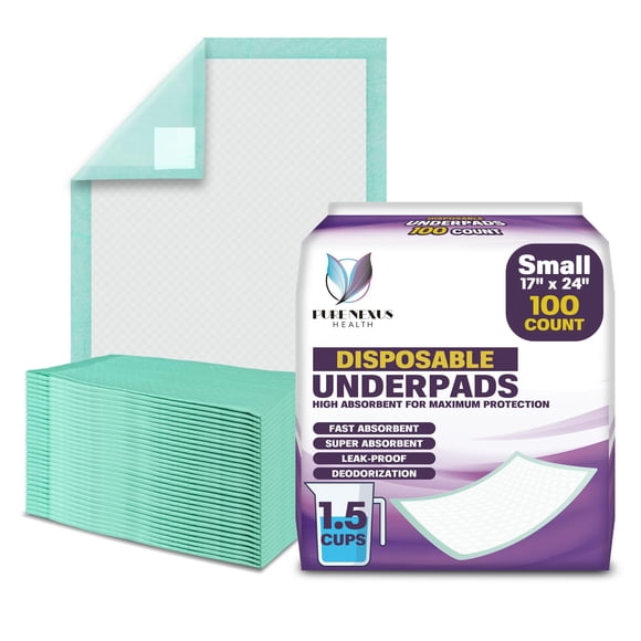 Almohadillas desechables PureNexus Health para adultos, 43 x 60 cm, 100 unidades