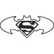 thumbnail image 2 of Sticker Superman Batman Logo Zack Snyder Auto Camioneta, 2 of 3