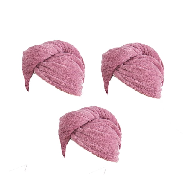 Toallas absorbentes de secado rápido para el cabello: paquete de 3 para mujeres con cabello rizado, largo, húmedo y grueso.