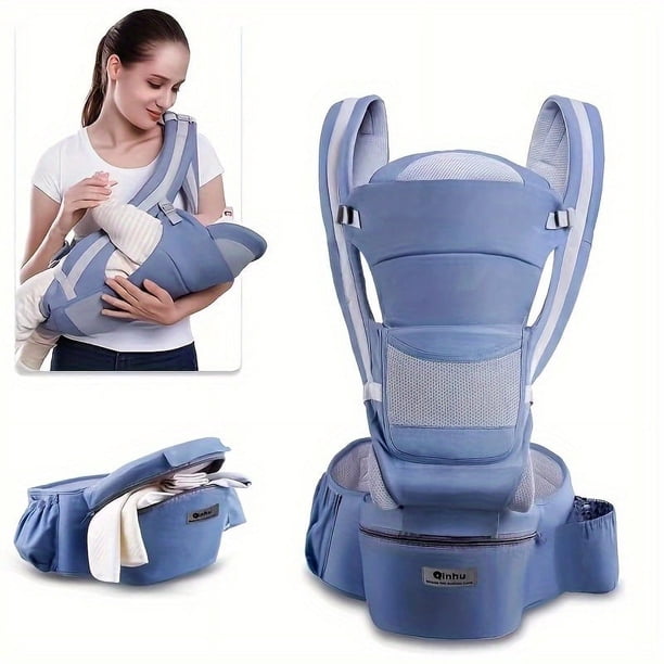 Ergonomic Carrier for Newborns & Infants: 0-36 Months, 3-in-1 Front Facing Kangaroo Baby Wrap Sling