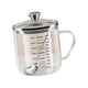 thumbnail image 2 of Taza Medidora de Vidrio con Jarra Medidora con Tapa, Taza a Escala de Vidrio de Borosilicato Resistente Al Calor con Asa para Líquido, Café Y Leche 350ml, 2 of 5