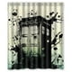thumbnail image 1 of Cortina de ducha de Doctor Who Tardis, juego de cortina de baño con ganchos, tamaño 60 x 72 pulgadas, 1 of 3