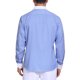thumbnail image 3 of INSPIRE CHIC Camisas de Negocios de Hombre a Rayas con Botones y Mangas Largas Elásticas L Azul Oscuro, 3 of 4