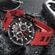 thumbnail image 3 of Reloj AIMES, elegante cronógrafo analógico de cuarzo rojo para hombre, 3 of 6