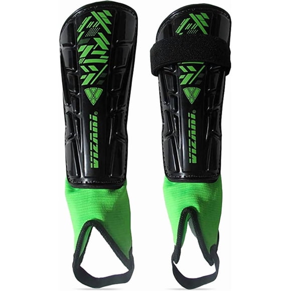 Espinilleras Vizari Malaga Soccer con protección de tobillo para niños y adultos