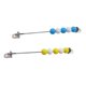 thumbnail image 2 of 2 Uds Tablero Ocupado Juguete Sensorial De Madera Habilidad Práctica Azul Amarillo, 2 of 5