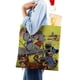 thumbnail image 4 of Pixie and Dixie and Mr. Jinks Bolso de tela con estampado de lienzo para mujer, bolsa de compras reutilizable y estética, con cremallera interior, regalo para mujer,40*40cm., 4 of 6