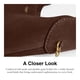 thumbnail image 5 of Bolso de hombro Coach Brooklyn 28 de 28 cm, gamuza y cuero, 5 of 6