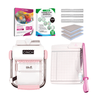 We R Memory Keepers - Kit Encuadernadora Cinch Rosa + Guillotina 30X30 + Insumos Ch03