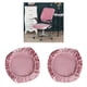 thumbnail image 2 of 2 Piezas Fundas Para Sillas De Terciopelo Elástico Extraíbles Taburete Decoración Del Hogar Rosa, 2 of 5
