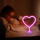 thumbnail image 4 of Lámpara De Neón En Forma De Corazón Rosa Led Usb Y Pilas, 4 of 7