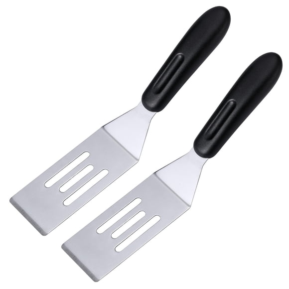 Edgnb Juego de 2 mini espátulas de cocina de acero inoxidable de 19 cm