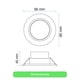 thumbnail image 5 of Lampara Foco Orientable Embutido Blanco 5w 400lm 9,5cm Fría Blanco, 5 of 8
