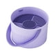 thumbnail image 1 of Cuenco limpiador de brochas de maquillaje, suministro de salón, cesta de secado colgante portátil de secado rápido, caja de limpieza de cepillos Violeta, 1 of 5